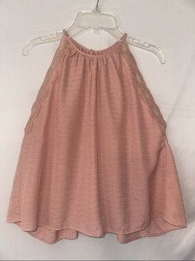 Kendall & Kylie Blush Pink Halter Tank Top